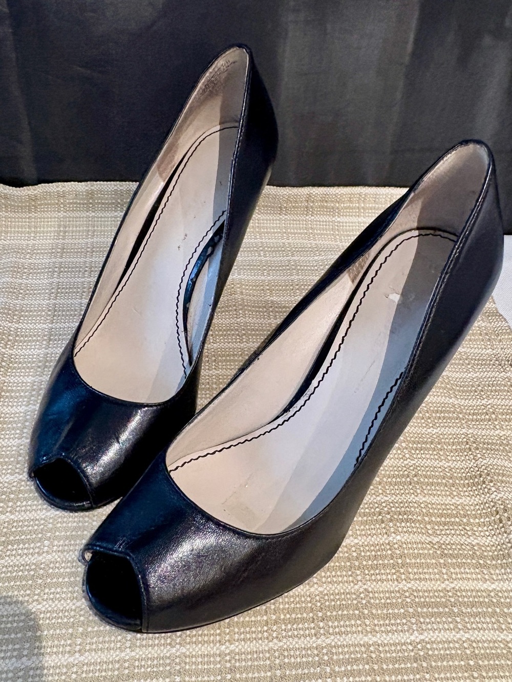 Nine West Cape Peep-Toe Wedged Heels